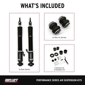 Toyota GR Supra Air Suspension Rear Kit - Air Lift - Performance with Progressive-rate, Double-bellow Air Springs - `20-`25